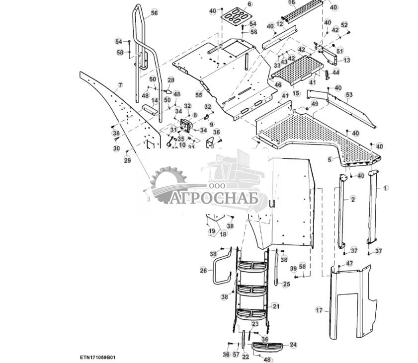 Подножка, левая платформа, двигатель FT4 (12) (802000 - 804100) - ST876775 961.jpg